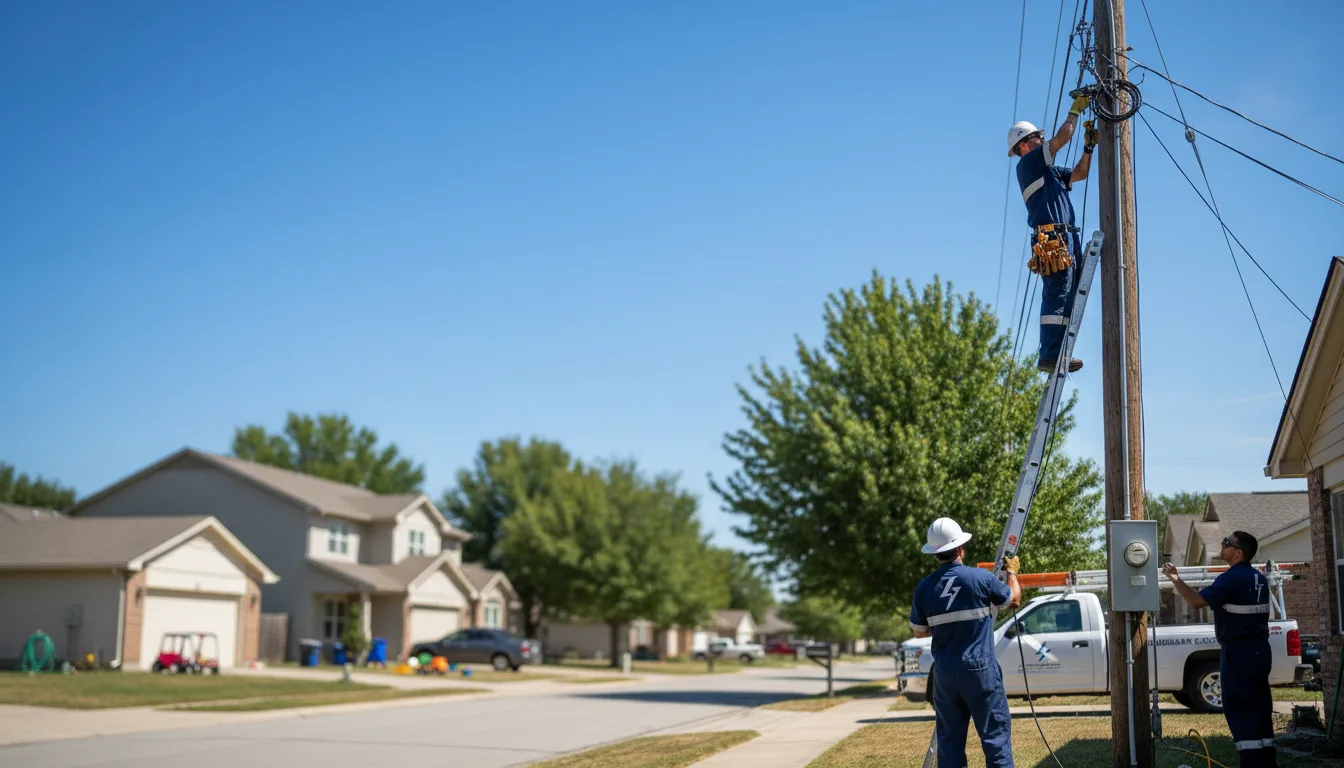Residential electrician providing installation services in Bethesda, OH